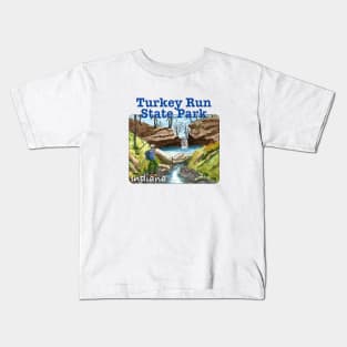 Turkey Run State Park, Indiana Kids T-Shirt